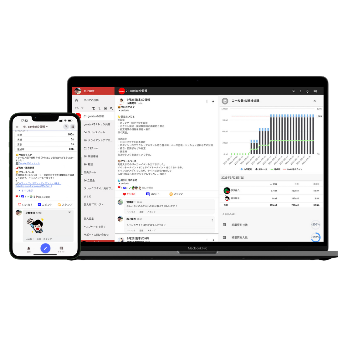 会社を育てる日報アプリのコピーのコピー